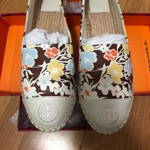 Tory Burch Nappa Espadrilles, Size 7